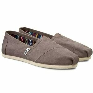 TOMS Women’s Classic Slip-On Shoes Ash Brown 9.5